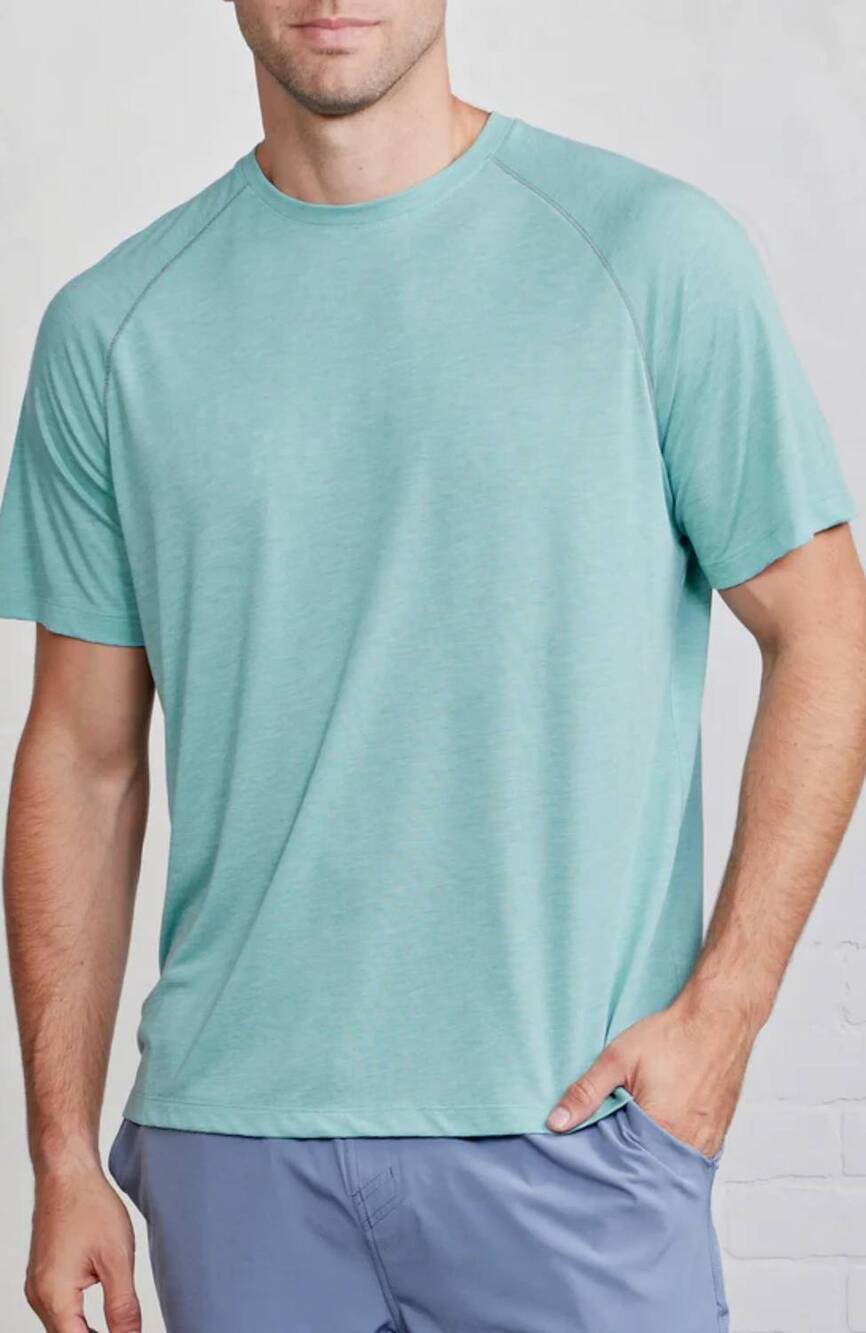 NEW TASC vital microair performance mesh t-shirt in meadowbrook heather
